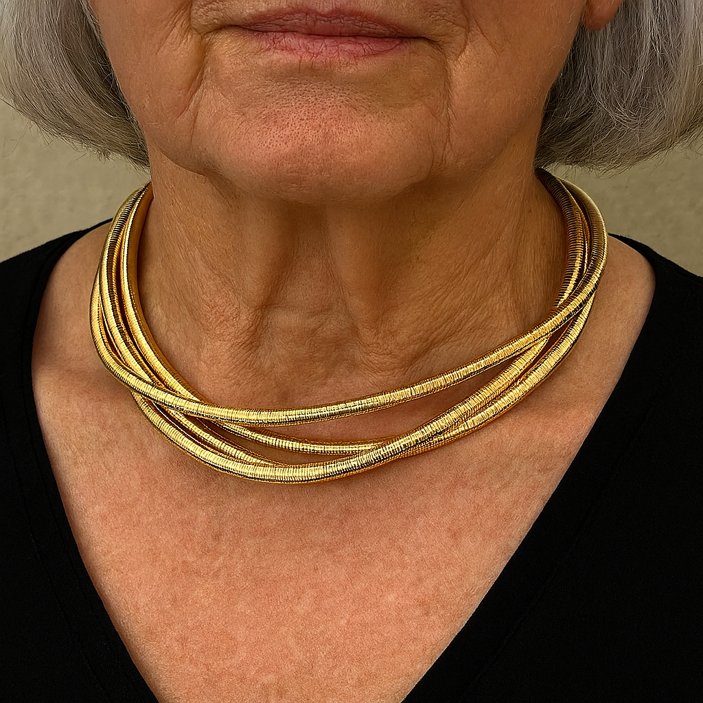 Vintage Layered Golden Necklace