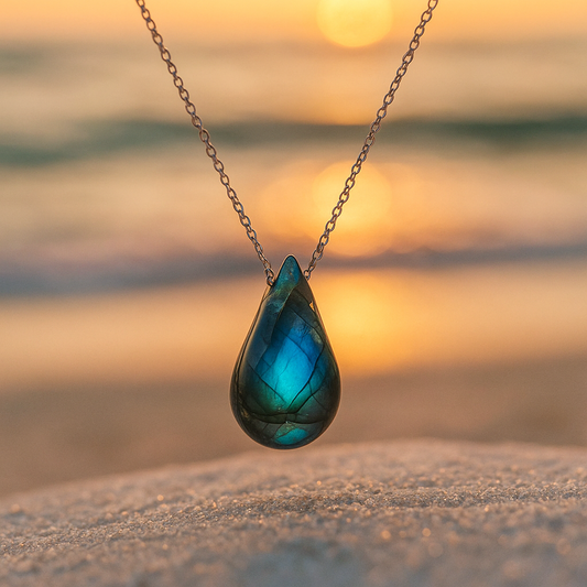 Lagoon | Necklace in labradorite