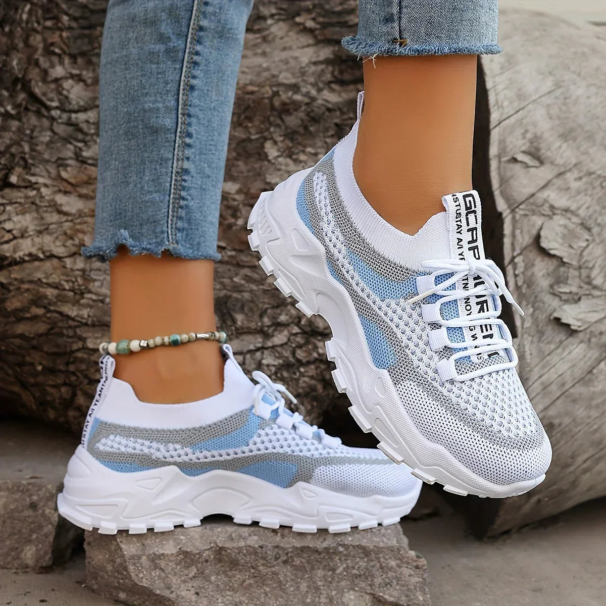 VANCOUVER™ ORTHOPEDIC BREATHABLE LACE UP MESH SNEAKERS